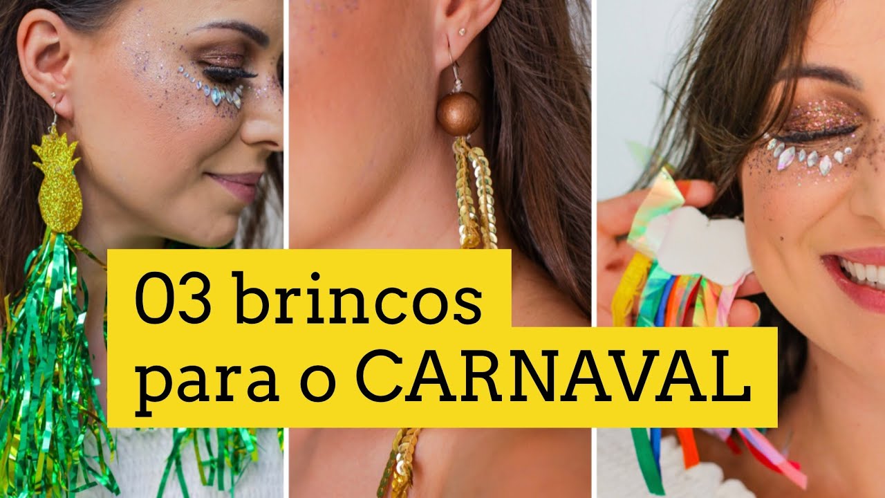DIY: BRINCOS INCRÍVEIS PRA CURTIR O CARNAVAL (fácil)