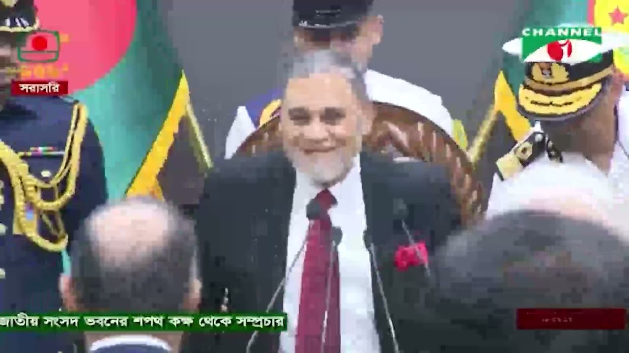 জাতীয় সংসদ ভবনের শপথ কক্ষে সংসদ সদস্যদের শপথ অনুষ্ঠান