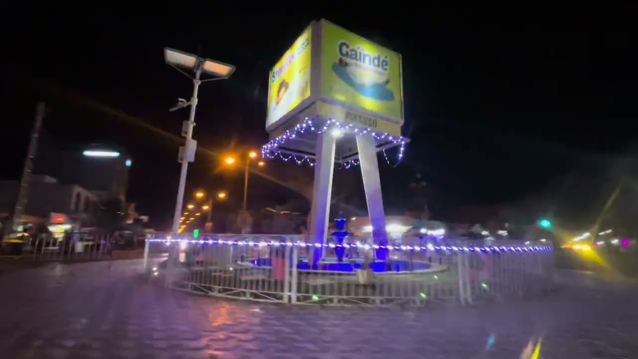 Belle place Senegal / Thies la nuit 