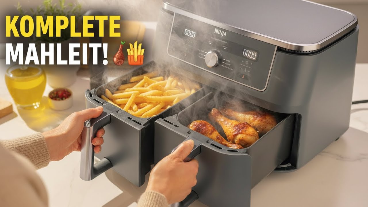 Nie wieder Koch-Stress! 🤯 Ninja Dual Zone Air Fryer: Dein Küchen-Gamechanger