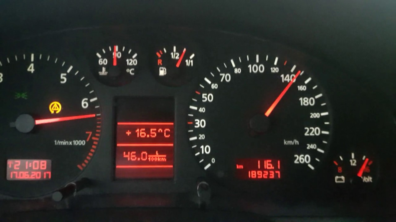 Audi A4 B5 1.8T Avant 0-210 km/h acceleration
