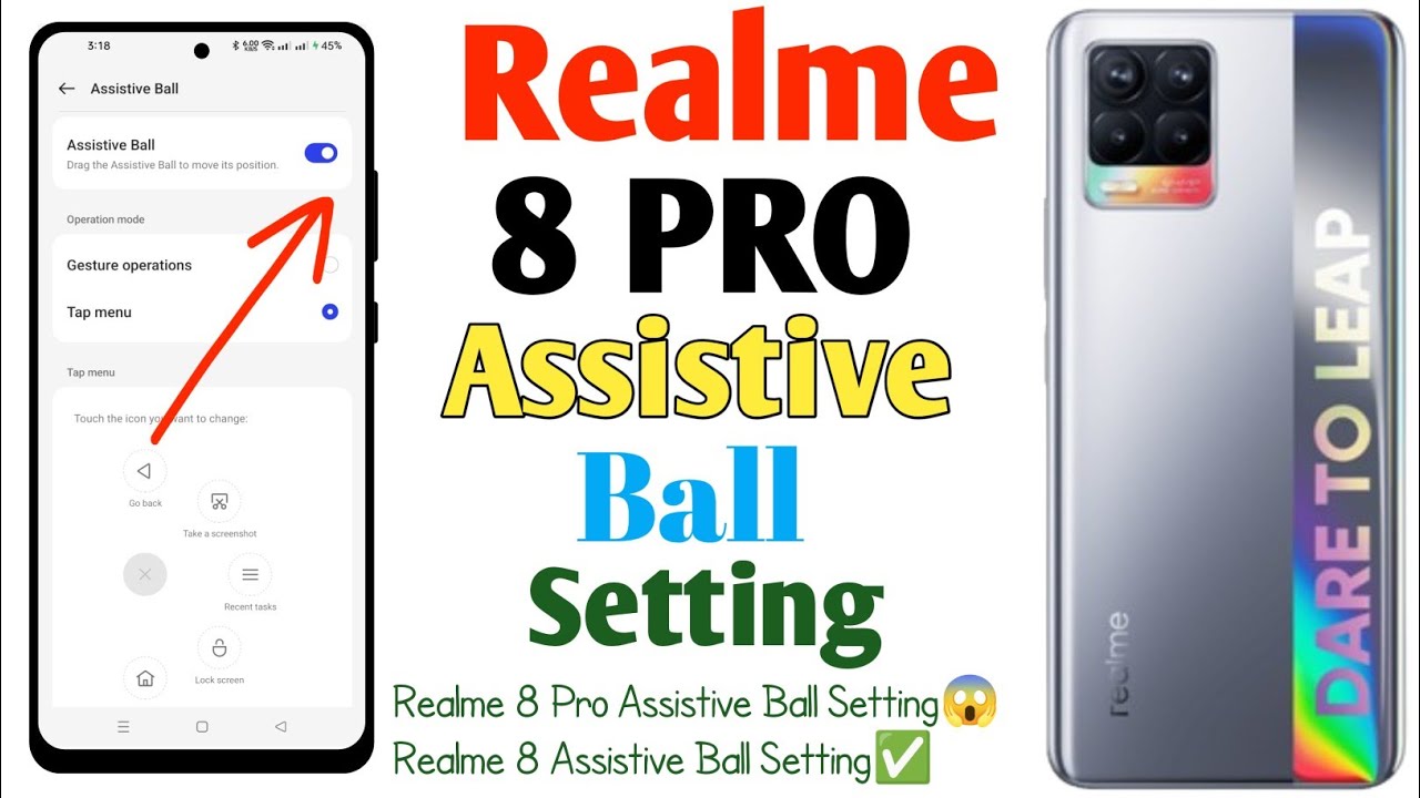 How To Realme 8 Pro Assistive Ball Setting(Uzzol Technology)
