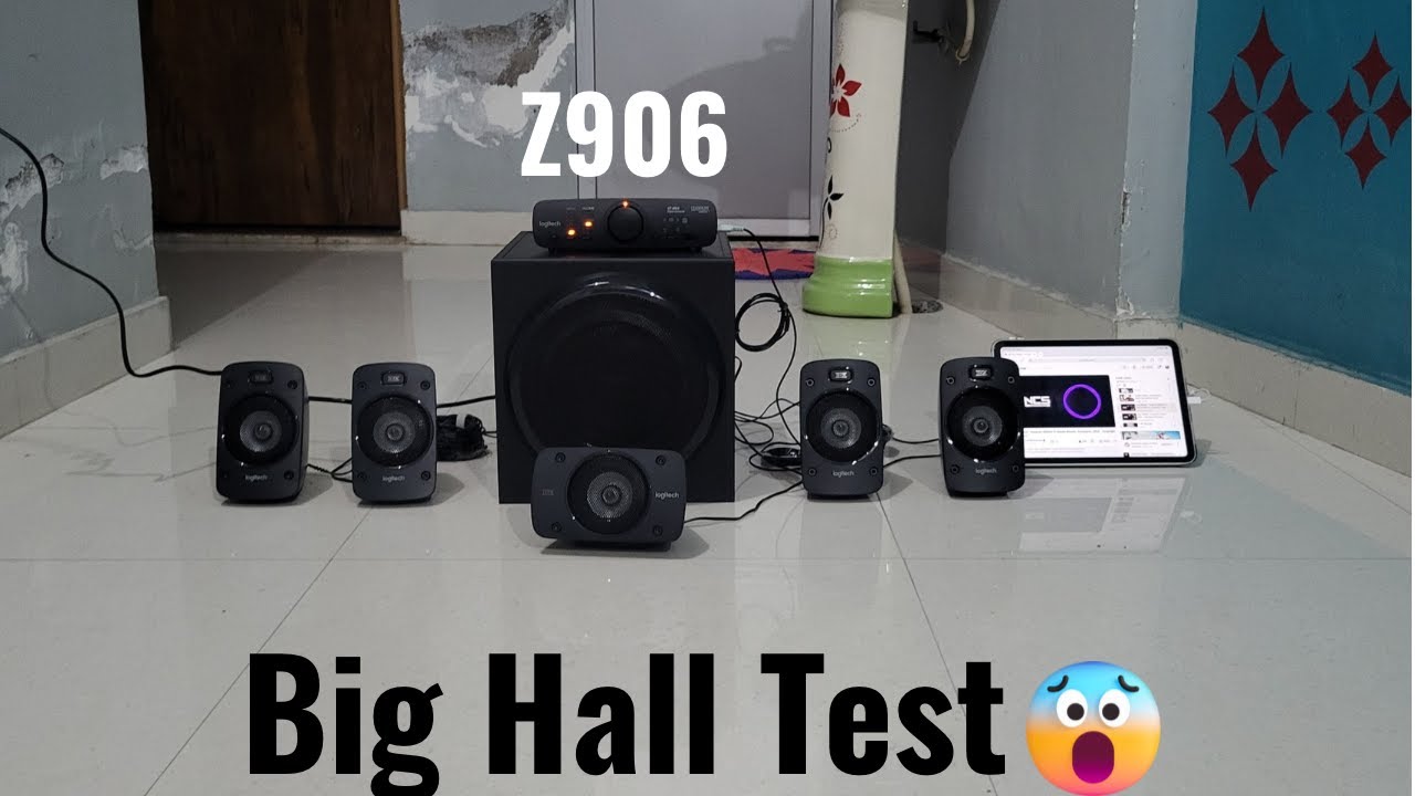 Logitech Z906 Home Theatre Big Hall Sound Test | Crazy Loudness😳
