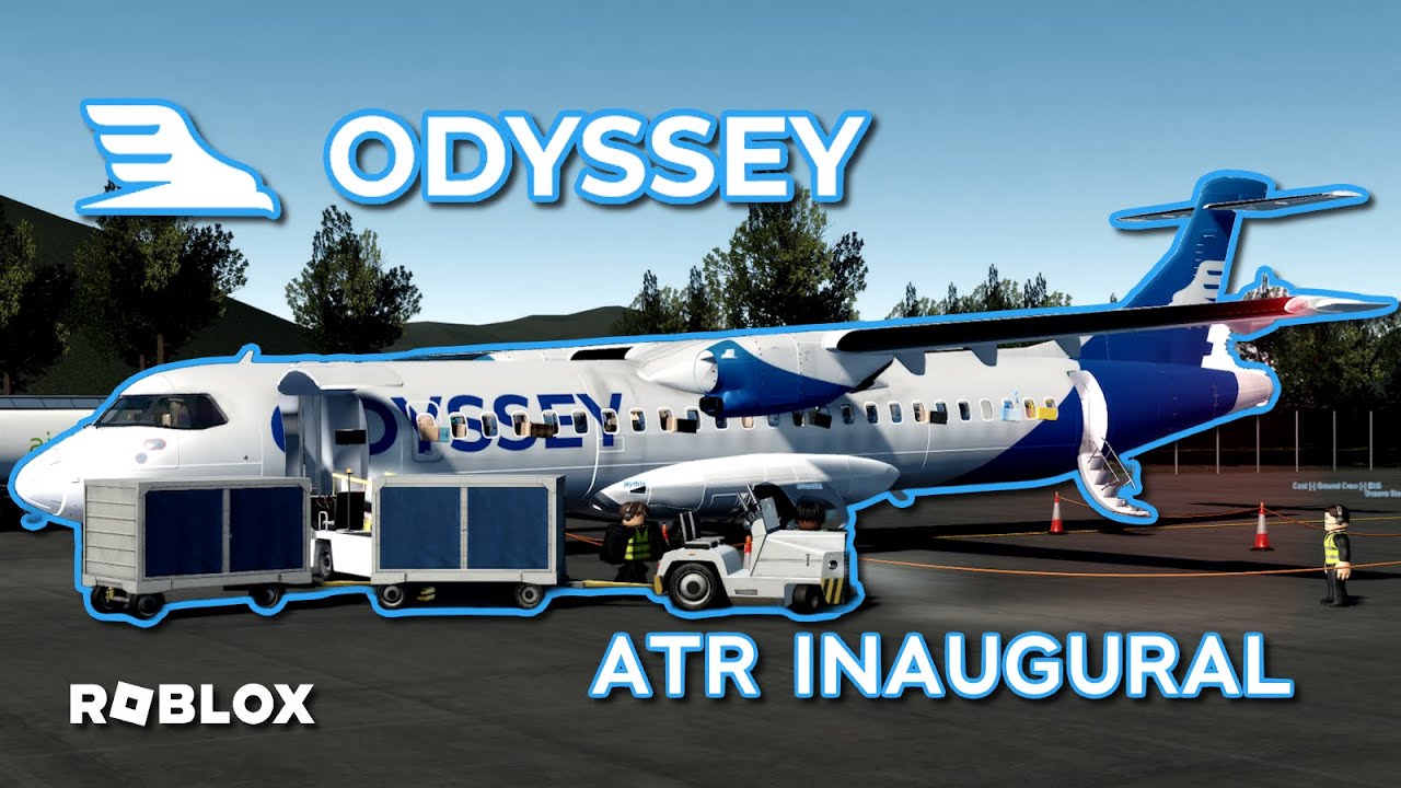 THE ODYSSEY ATR-72 INAUGURAL | Roblox Airline Review