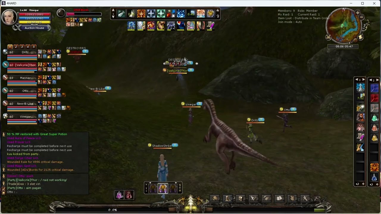 Shaiya 4Hard - Small PvP in Jungle  [ Battle Priest ]