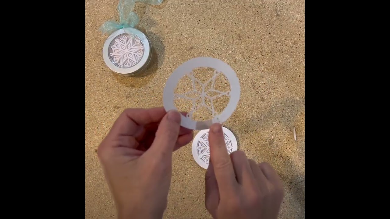 Light-Up Tin Can Ornaments- Layered Paper Craft