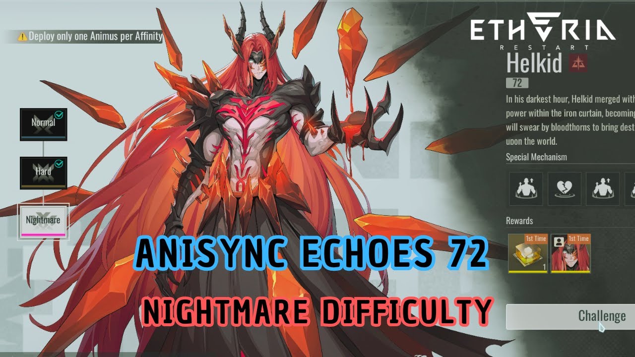 Etheria Restart | My Strat For Anisync Echoes 72 Nightmare