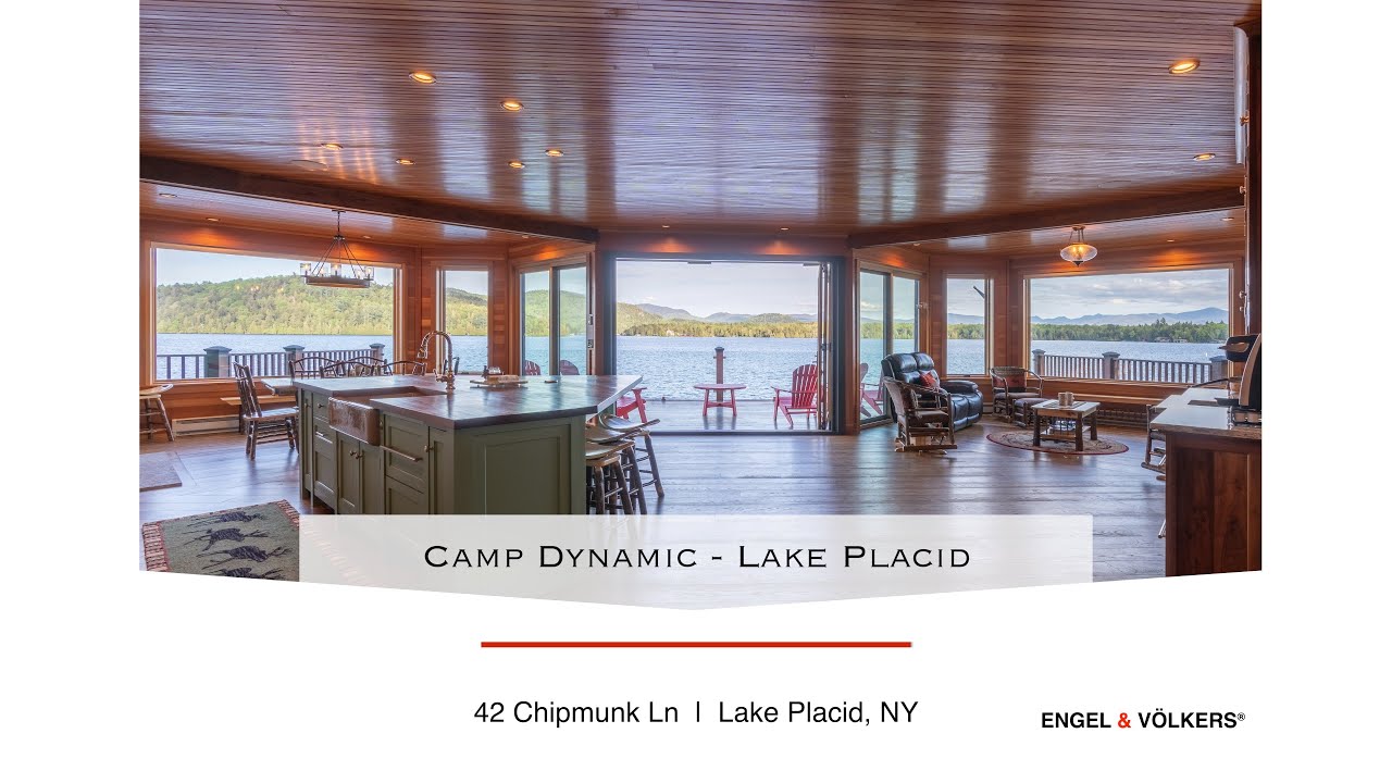 Lake Placid Luxury Boathouse Residence For Sale | Adirondack Mountains, NY