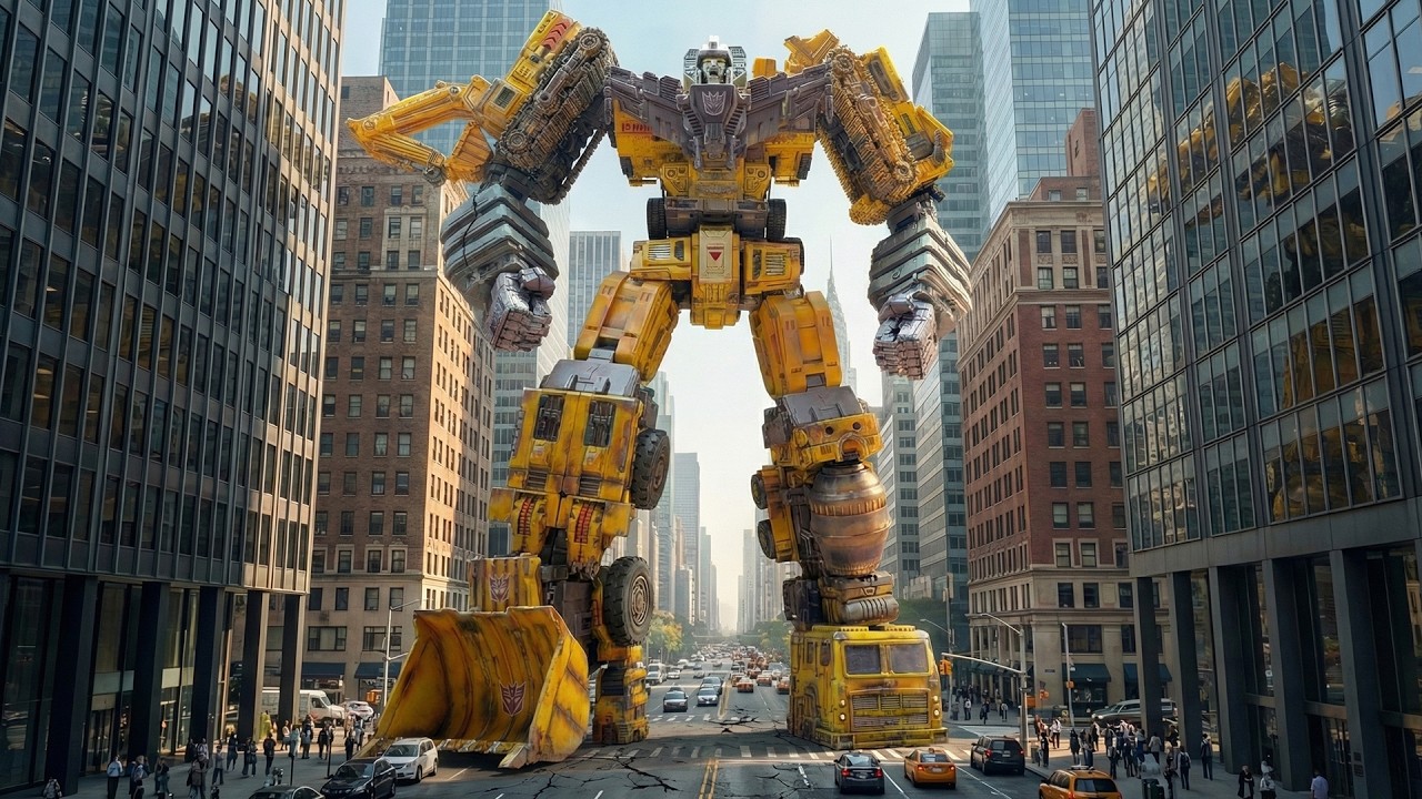 Transformers  Yellow Devastator 6 Construction Vehicle Combine Big Robot Toys fast cinema