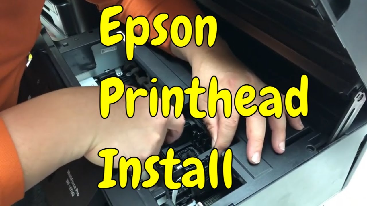 Установка печатающей головки Epson Удаление - WorkForce WF-3720 WF-3740