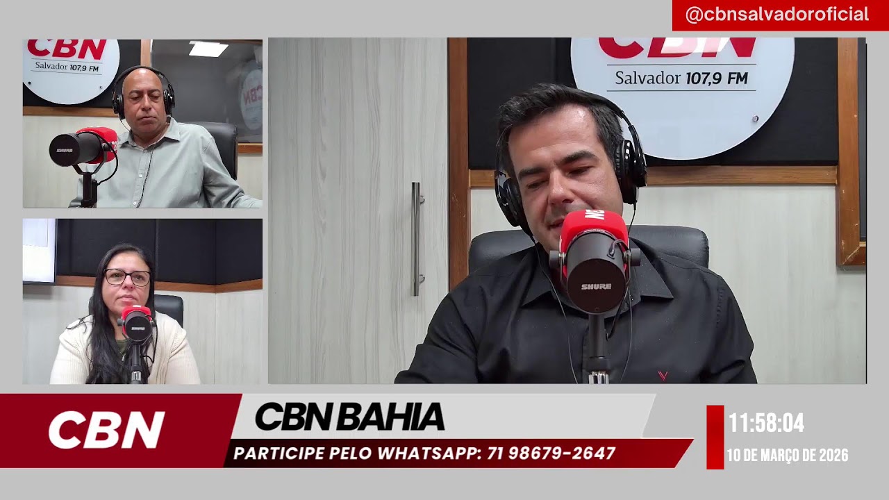 CBN BAHIA | 10/03/2026 | Participe pelo WhatsApp (71) 98679-2647