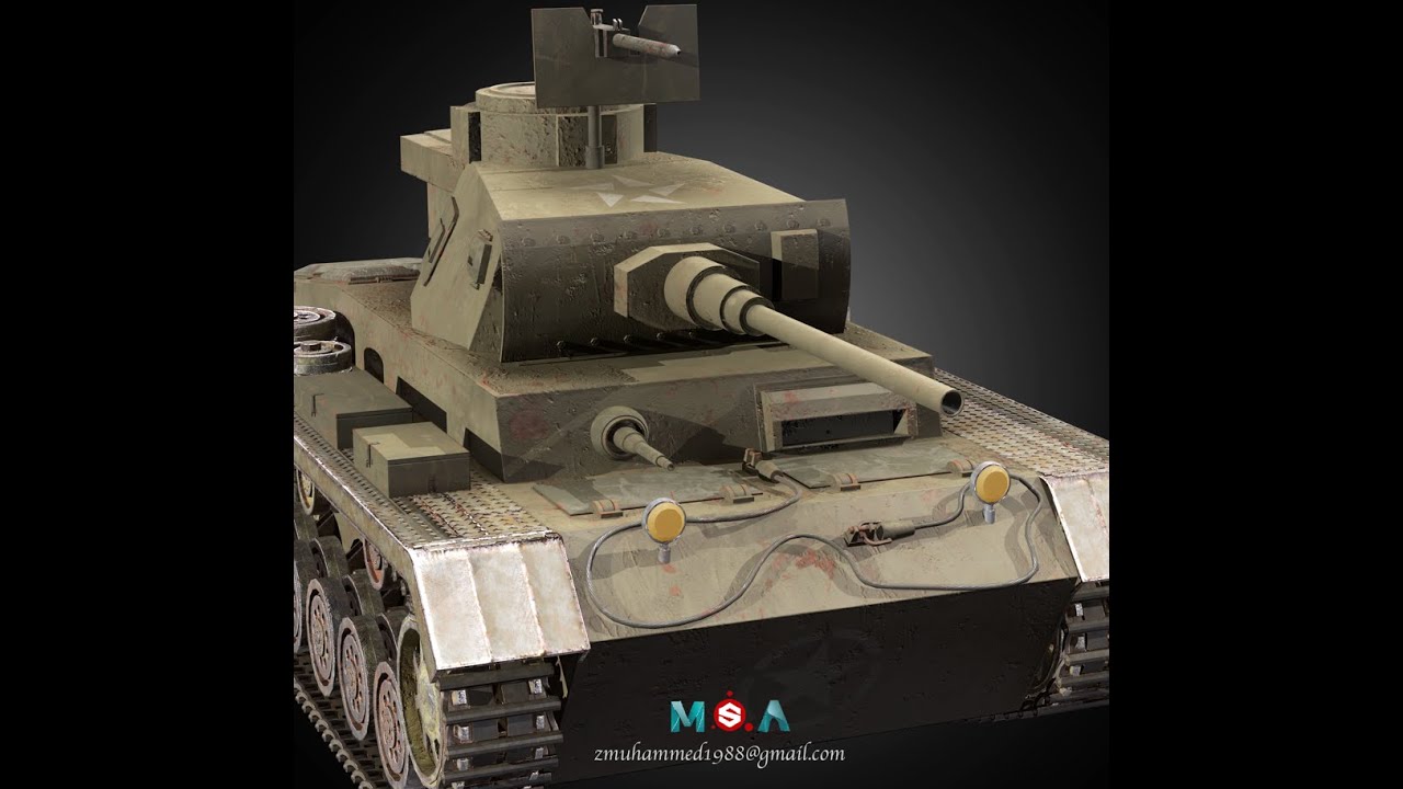 Modelling and Rigging a military tank in Maya