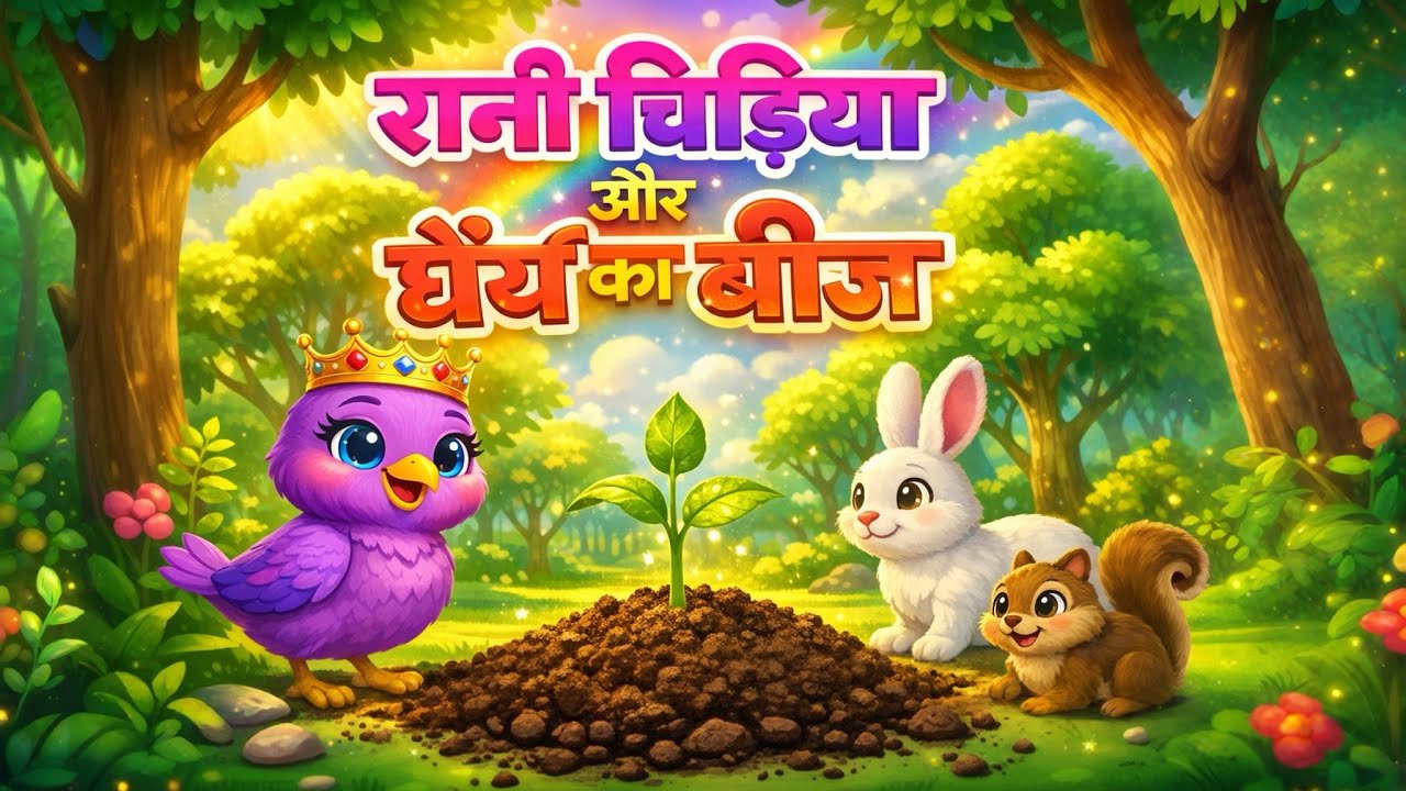 रानी चिड़िया और धैर्य का बीज | Hindi Story For Kids
