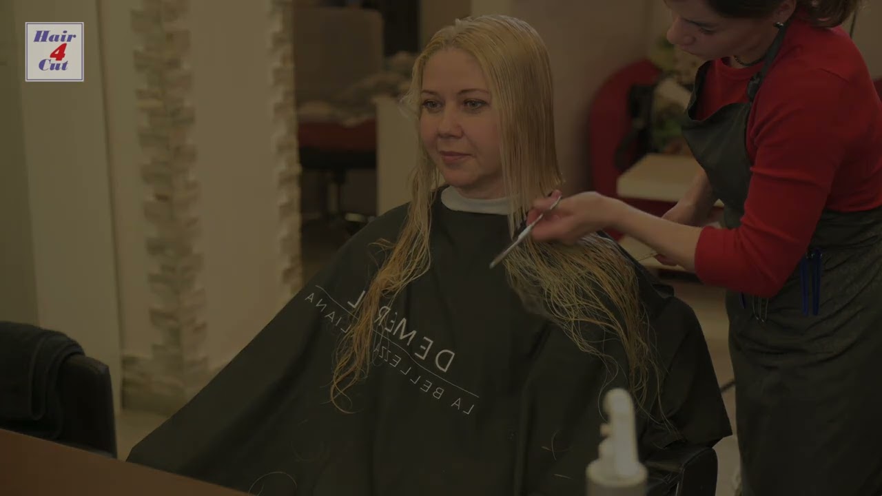 2024-23 Nataliia preview - waist long blond hair chopped to short bob