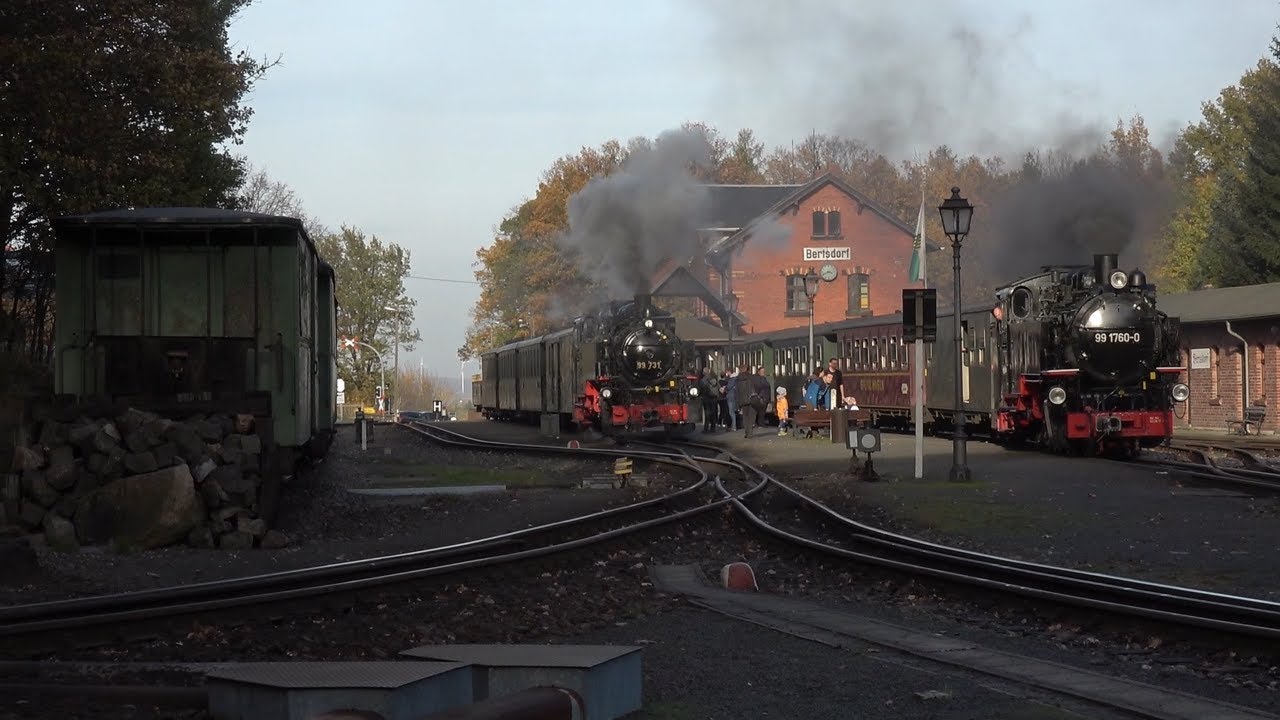 Zittauer Schmalspurbahn im Herbst 2022 //Doppelausfahrt//Reichsbahnzug//99 731//99 760//199 018
