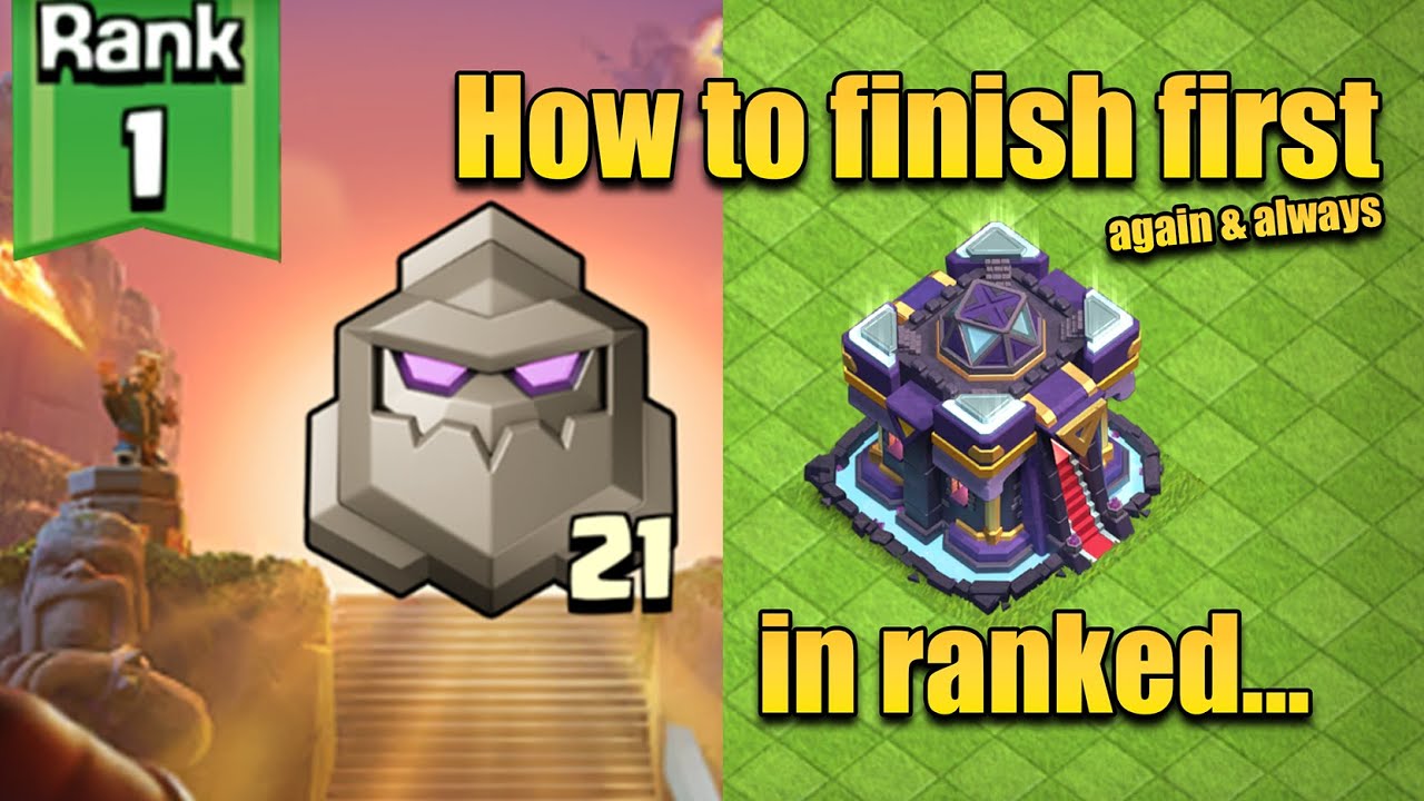 I guess i had to do it twice... How to finish First in ranked Clash of clan