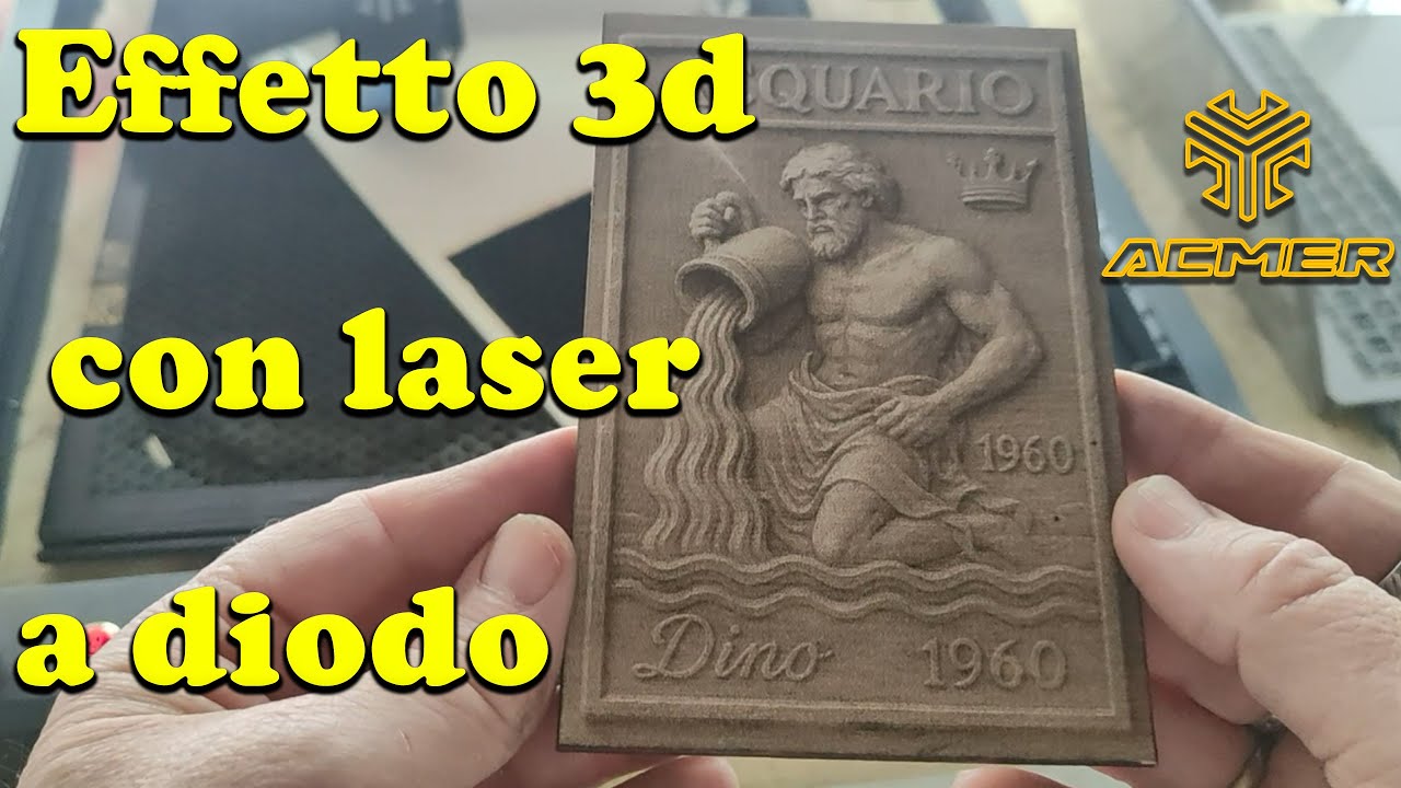 FOTO 3D CON  LASER A DIODO