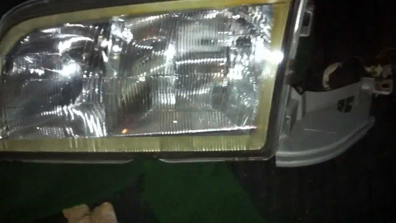 Mercedes w202 ,w126,w124 headlight lens replacement