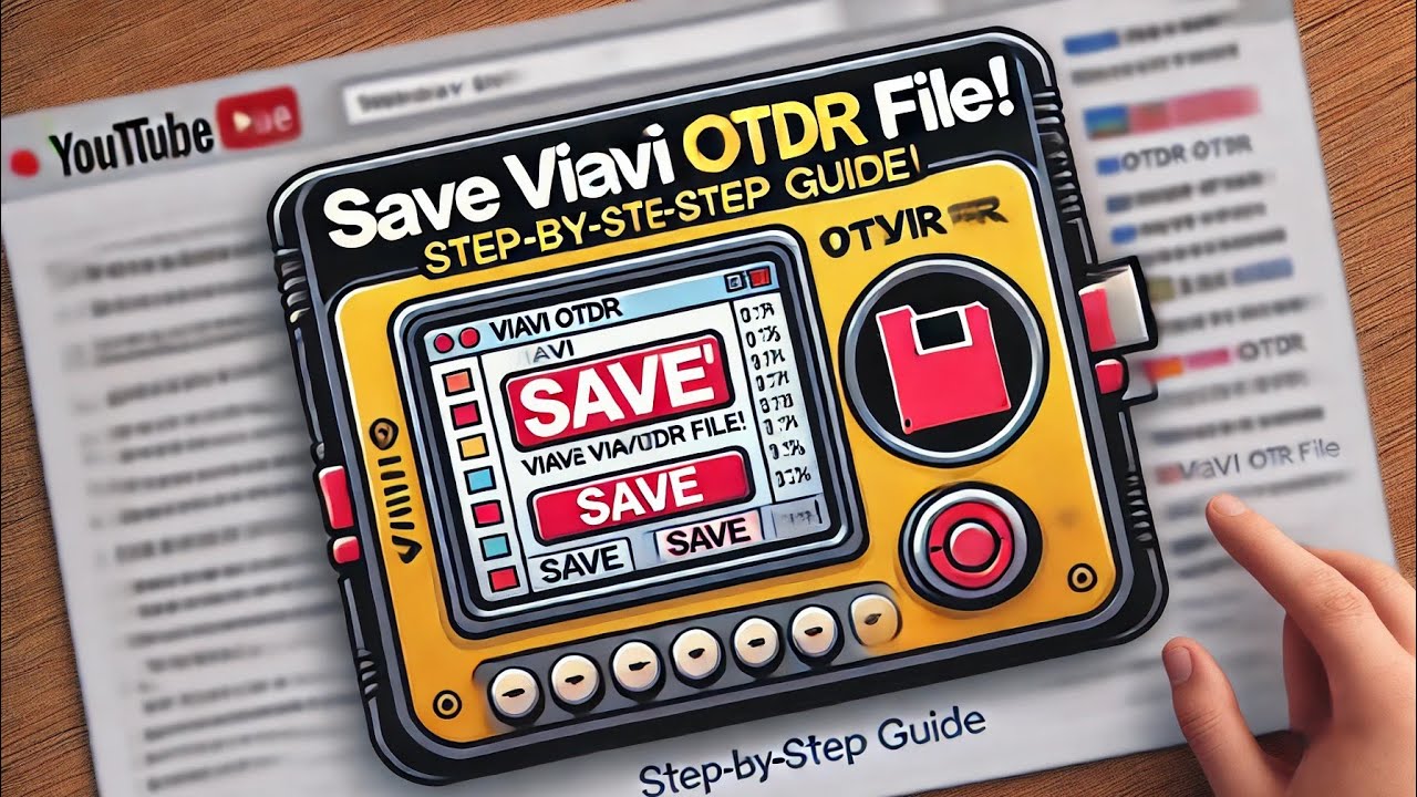 How to save OTDR FILE with VIAVI Smart OTDR 👈🏿👈🏿👆🏿👈🏿👈🏿 LET'S SEE