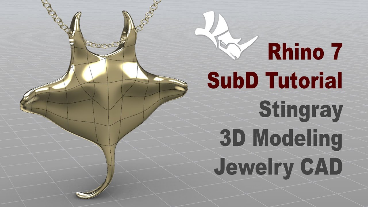 3D-моделирование органических украшений из ската с помощью Rhino 3D SubD #441