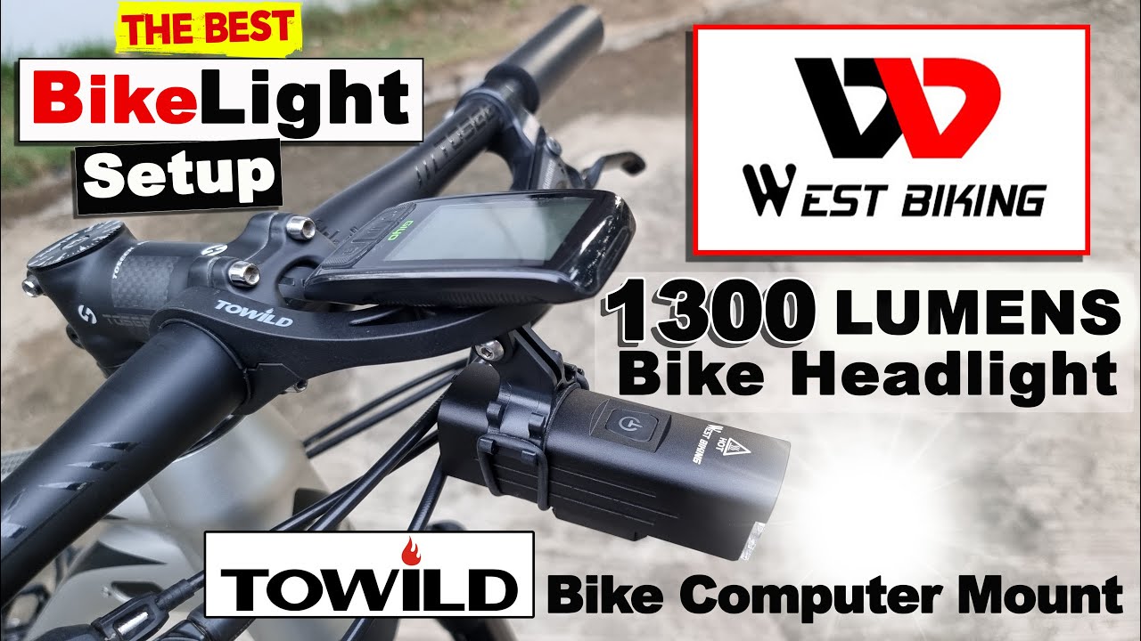 West Biking Bicycle Light Headlight Towild Bike Computer Mount