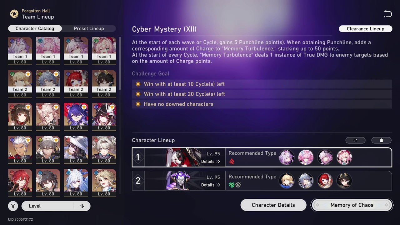 New Memory of Chaos (MOC) Floor 12 AUTO - Castorice E0S1 & Saber E1S1 | Honkai Star Rail 4.0