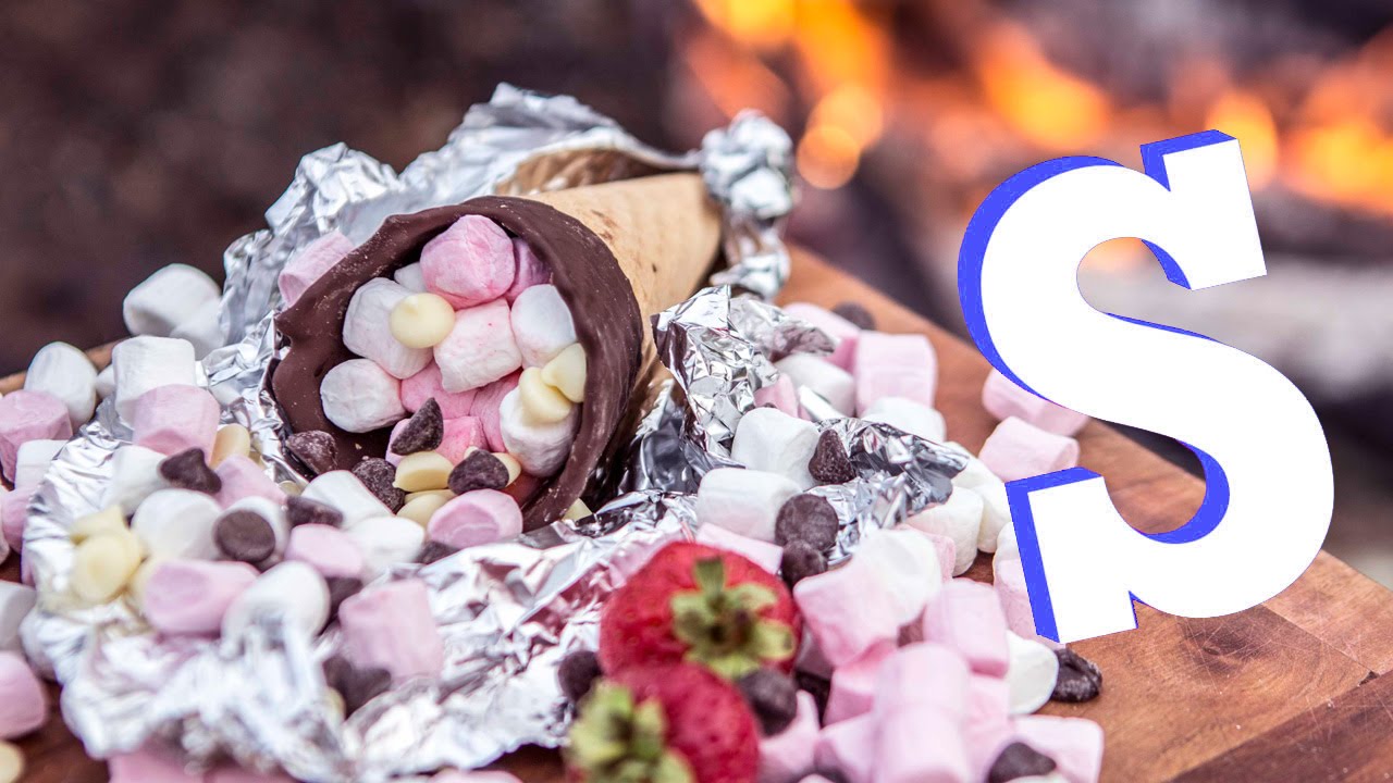Sensational S'more Cones Recipe!! | Camp Food Pt.2 | Sorted Food