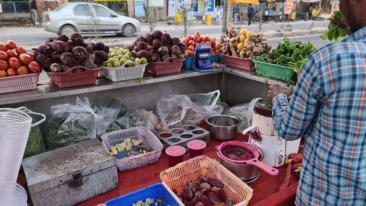 Best Mixed Veggie Juice// 8-9 Fresh Vegetable Juice// Only in 30rs// Indian Street Food // Jodhpur