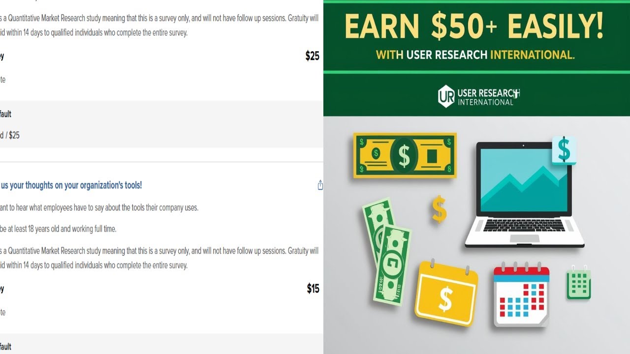 How I Made $50+ on User Research International | Paid Studies Explained!