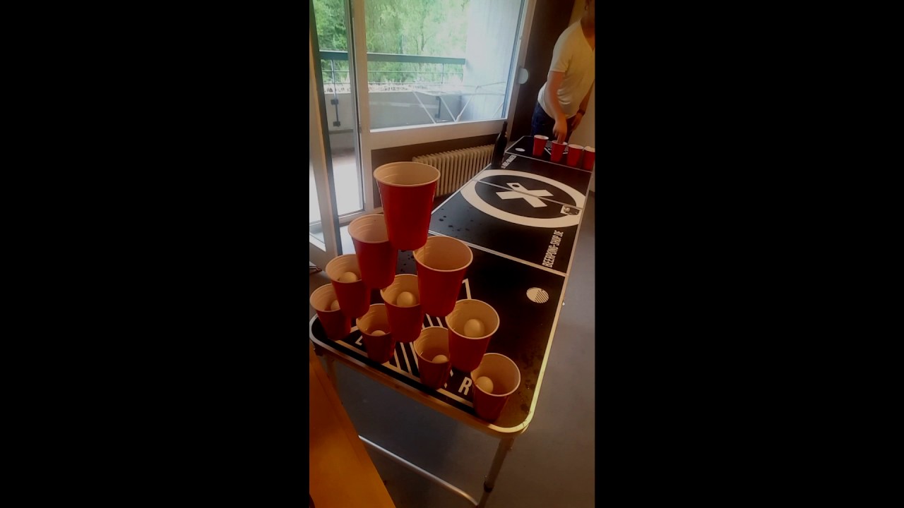 BPC-Kempten / Beerpong: 10 Cup vertical pyramid Challenge
