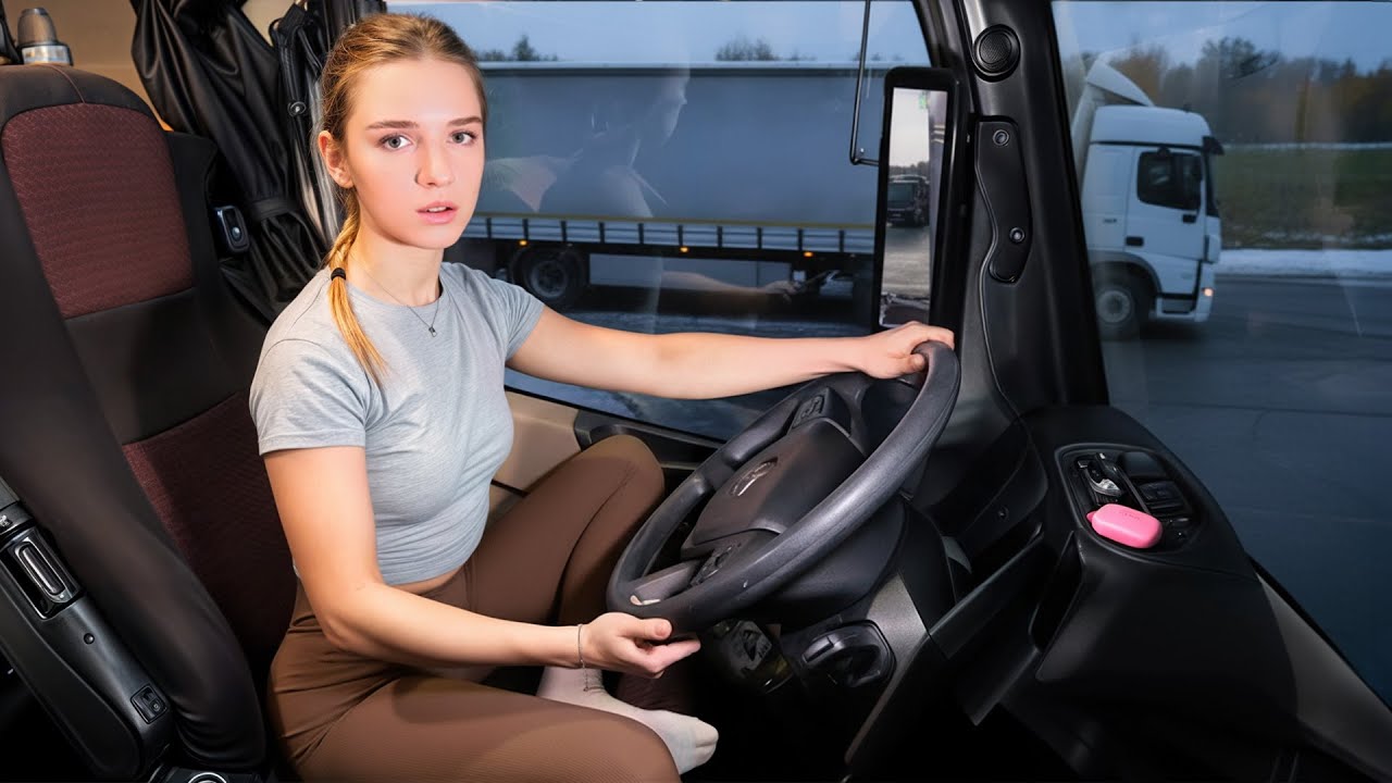 24 hours with a Girl Truck Driver traveling England: Back to Europe by Ferry