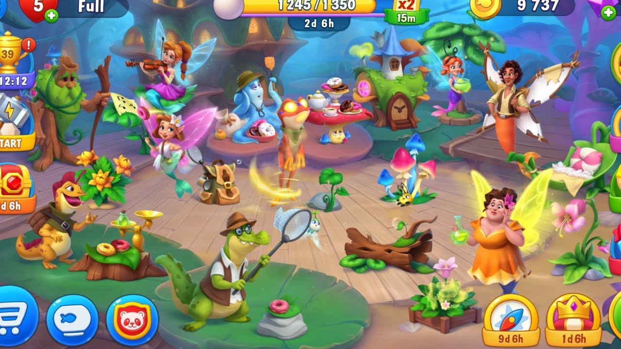 Fishdom: Fairy Woods Aquarium - Thematic Decorations