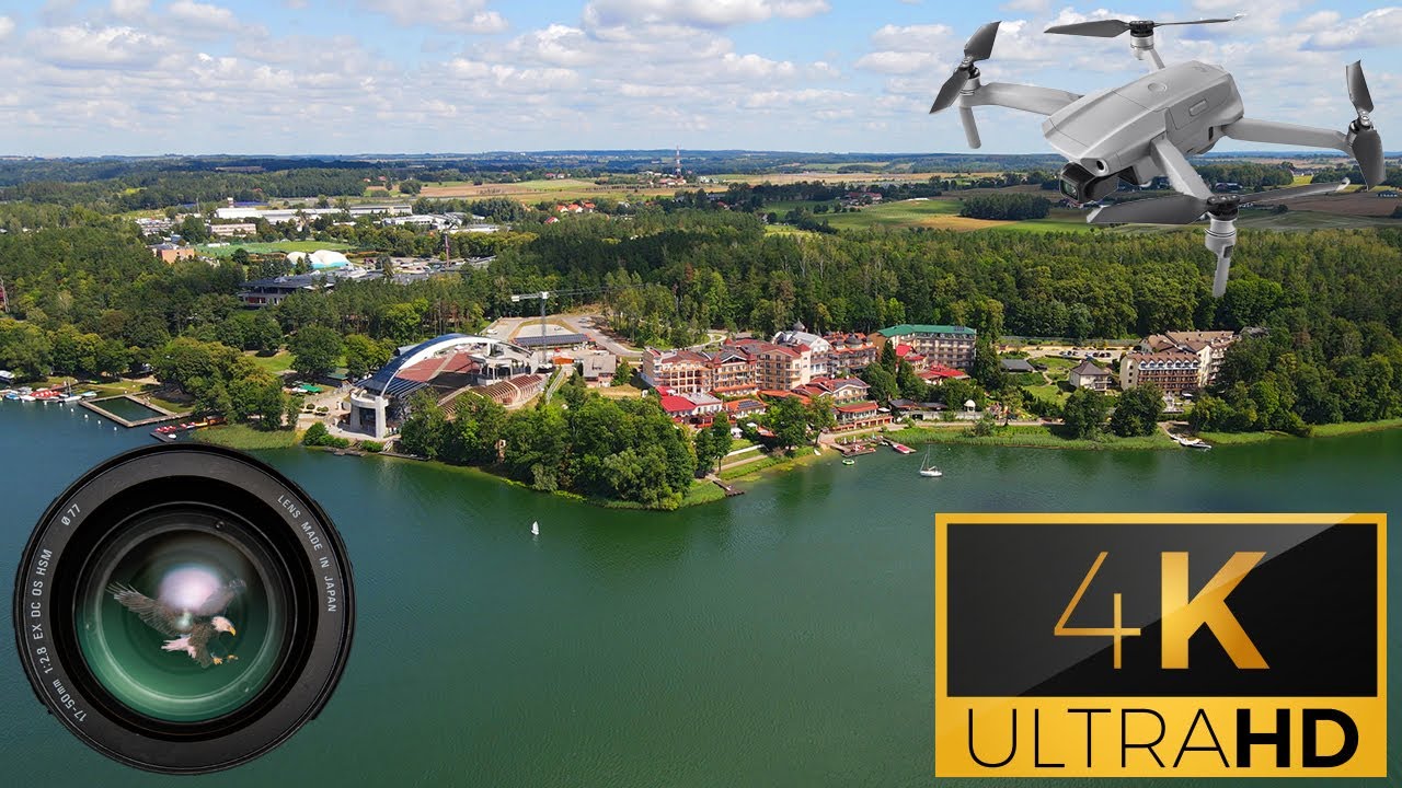 Mrągowo, jezioro Czos [4K Polska dronem]
