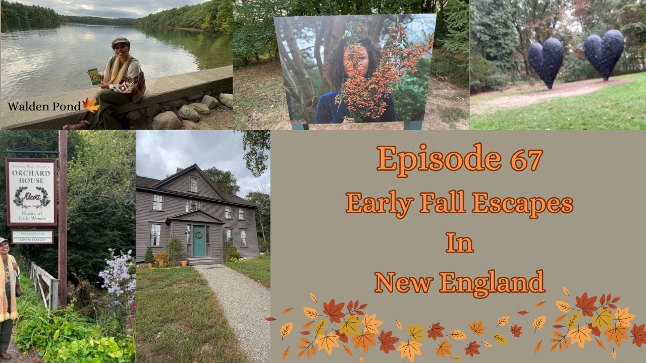 Ep 67, 🍁see Louisa May Alcott Little women house, Walden Pond, Awesome Sculpture garden! Early Fall