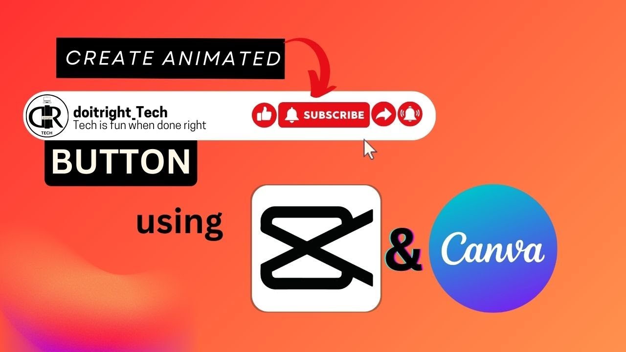 How to create Animated Youtube botton on Canva & Capcut