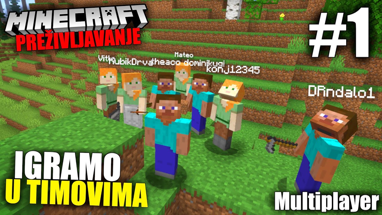 PREŽIVLJAVANJE U TIMOVIMA | #1 | w/Mateo, Mirza, Vitlo, Ugi, Aco, Kubik i Drndalo