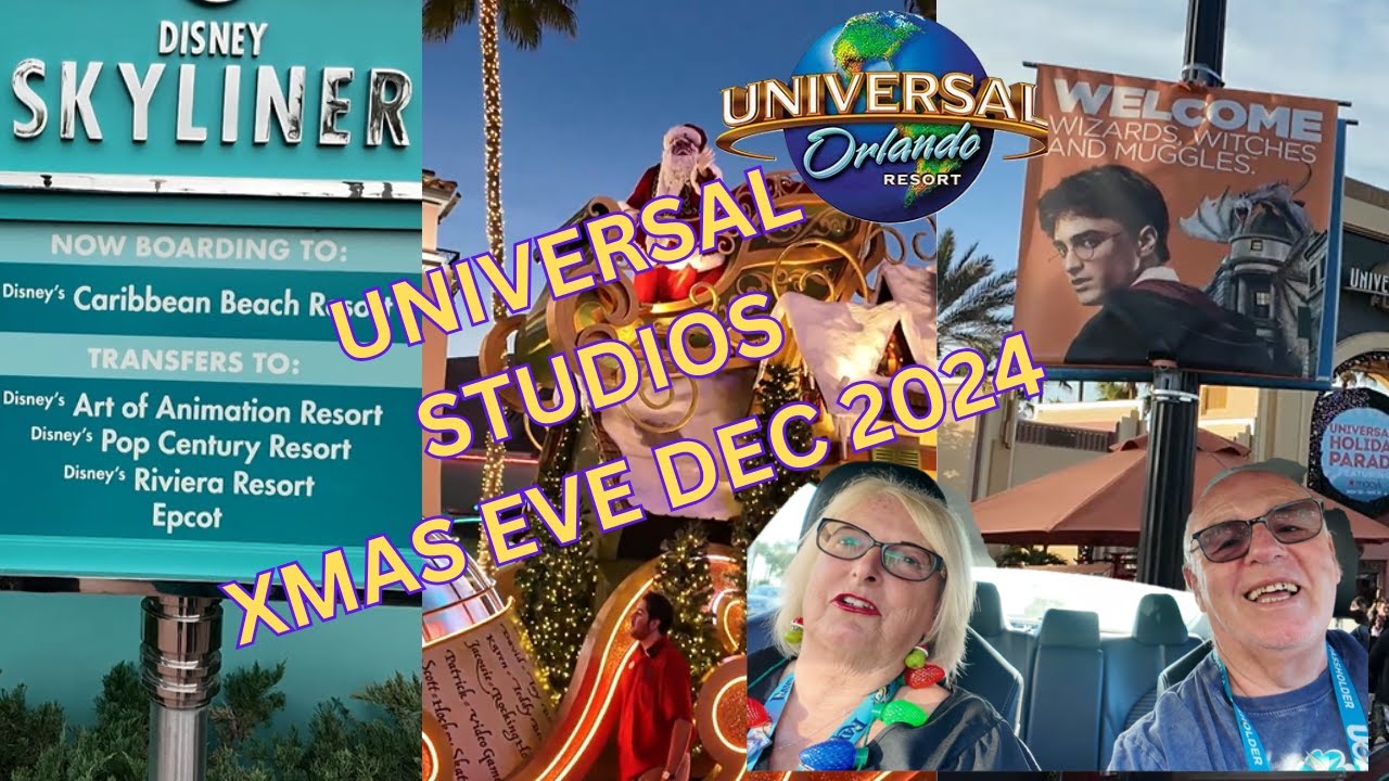 XMAS EVE IN UNIVERSAL HOW BUSY ??? | DISNEY SKYLINER |  RESORT HOPPING DECEMBER 2024