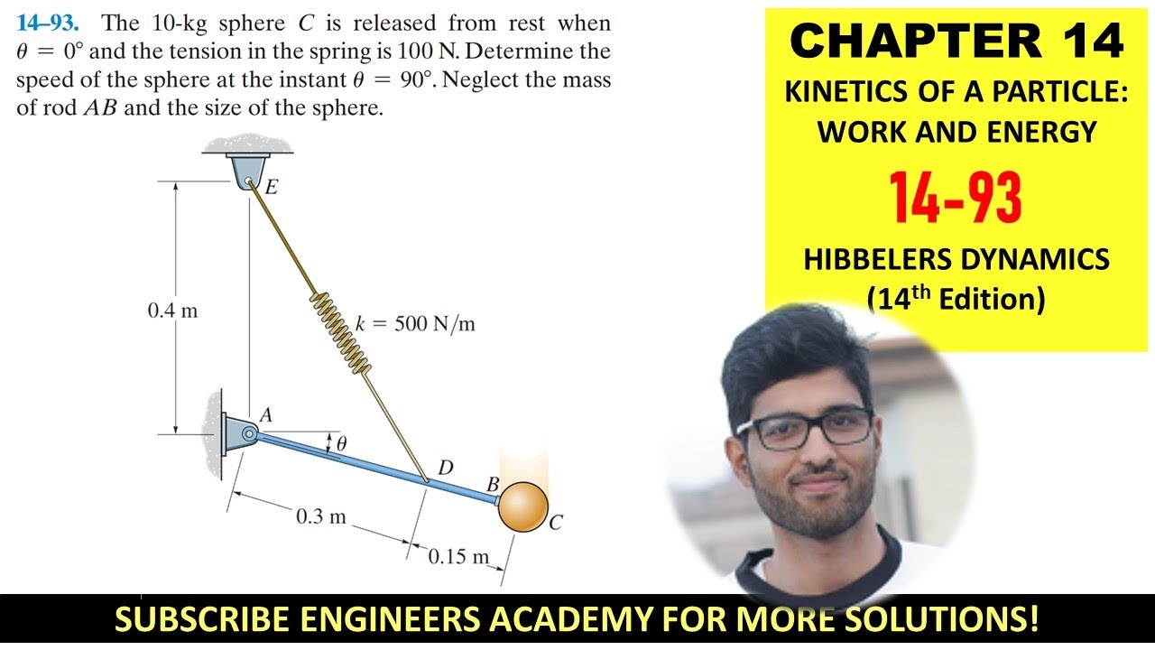 14-93 Kinetics of Particle: Conservation of Energy Chapter 14: Hibbeler Dynamics | Engineers Academy