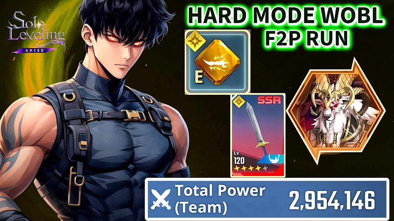 F2P LOW TP WOBL VALTAIR HARD MODE SUNG JINWOO CLEAR WITH LIGHT WEAPONS & SKILLS