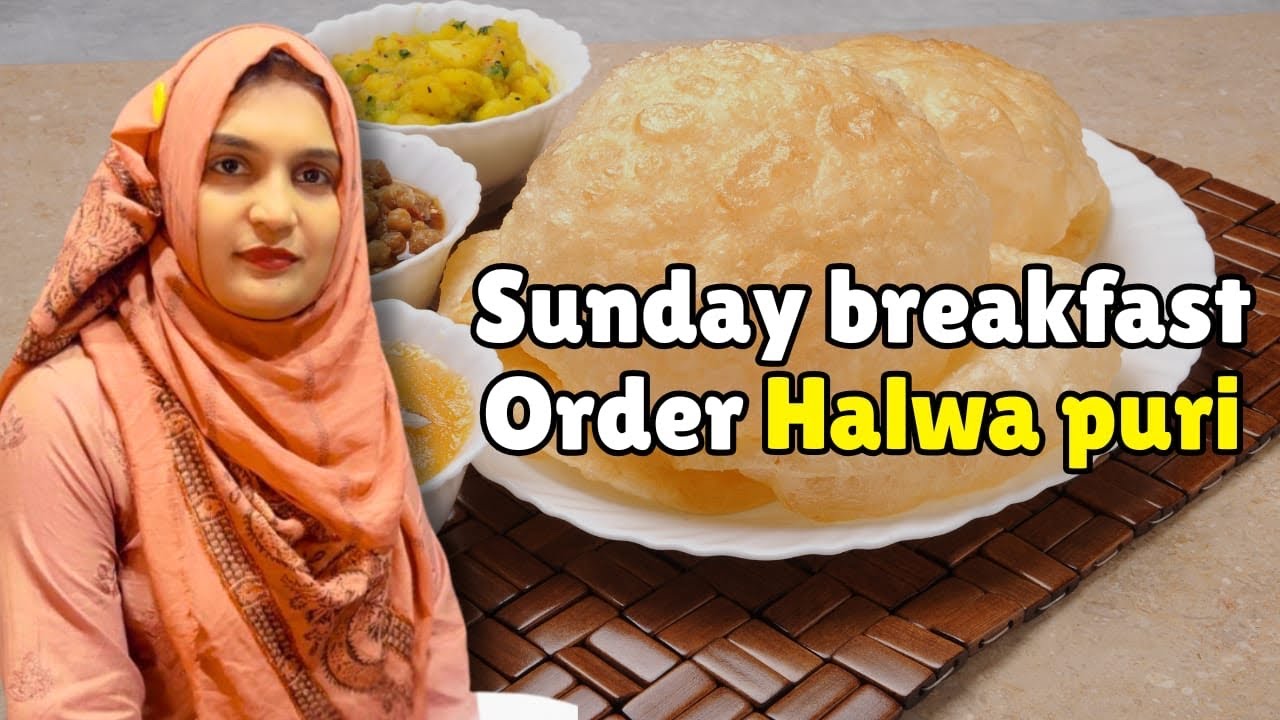 Halwa puri ka nashta |Sunday Morning Breakfast |Order Preparation |Pakistani video |Karachi Food 