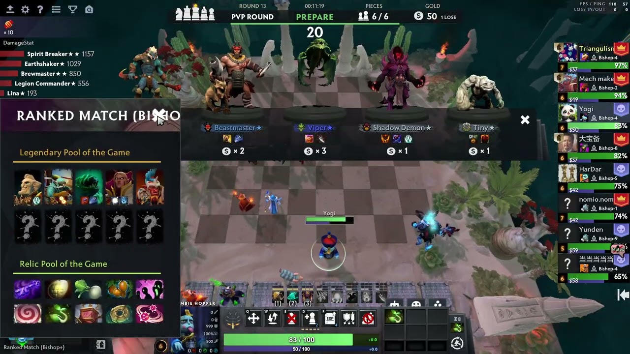 Tauren God Build Almost Worked 😌 So Close…| Dota 2 Arcade Auto Chess Season 41