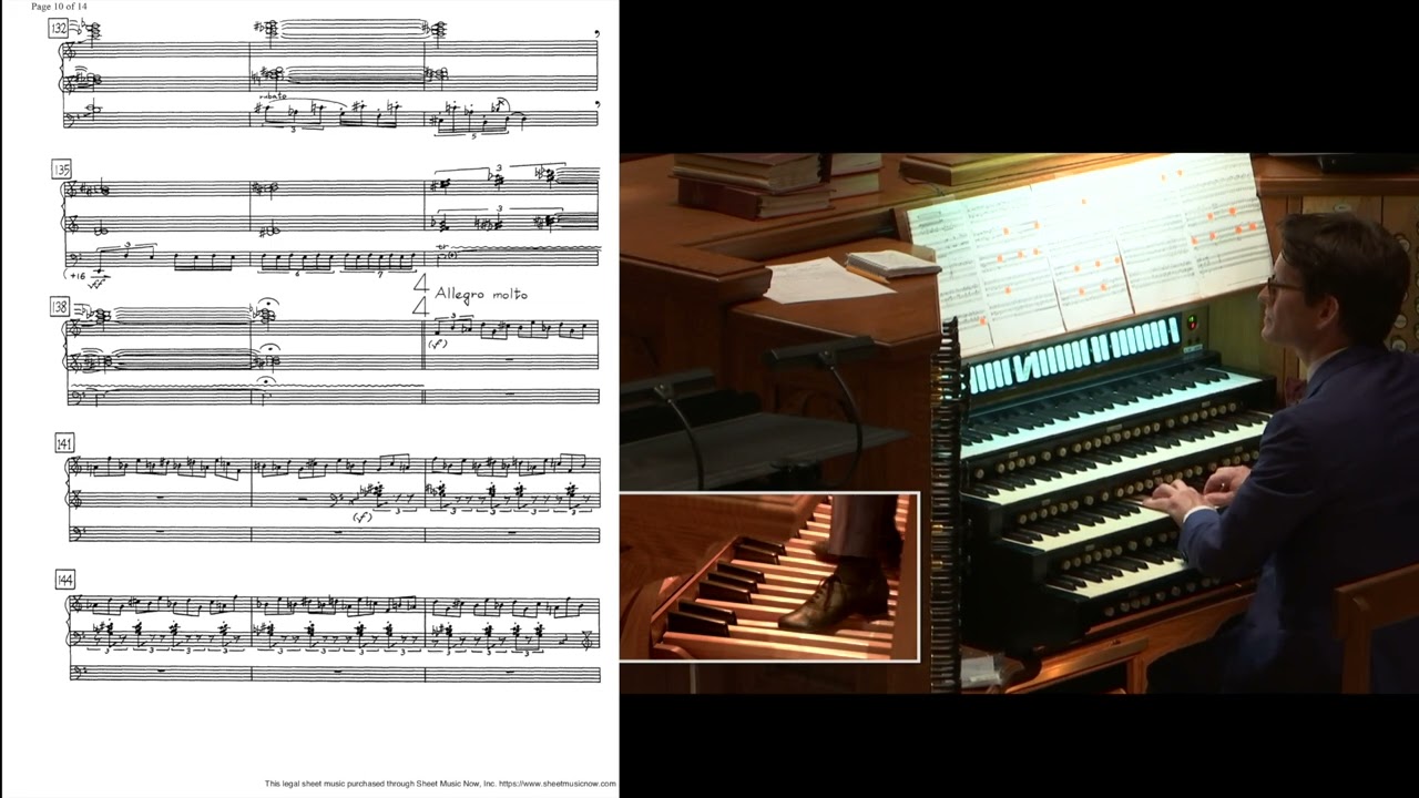 Akira Nishimura: Vision in Flames | SCORE VIDEO | Prelude for Organ 1996 | 1953-2023 | Balint Karosi