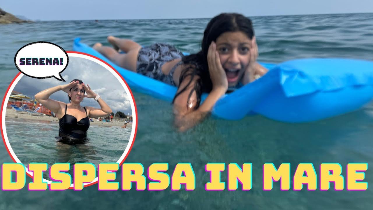￼ Serena si disperde in mare con il materassino ￼ e Mamma Gyo si preoccupa e si arrabbia ￼￼