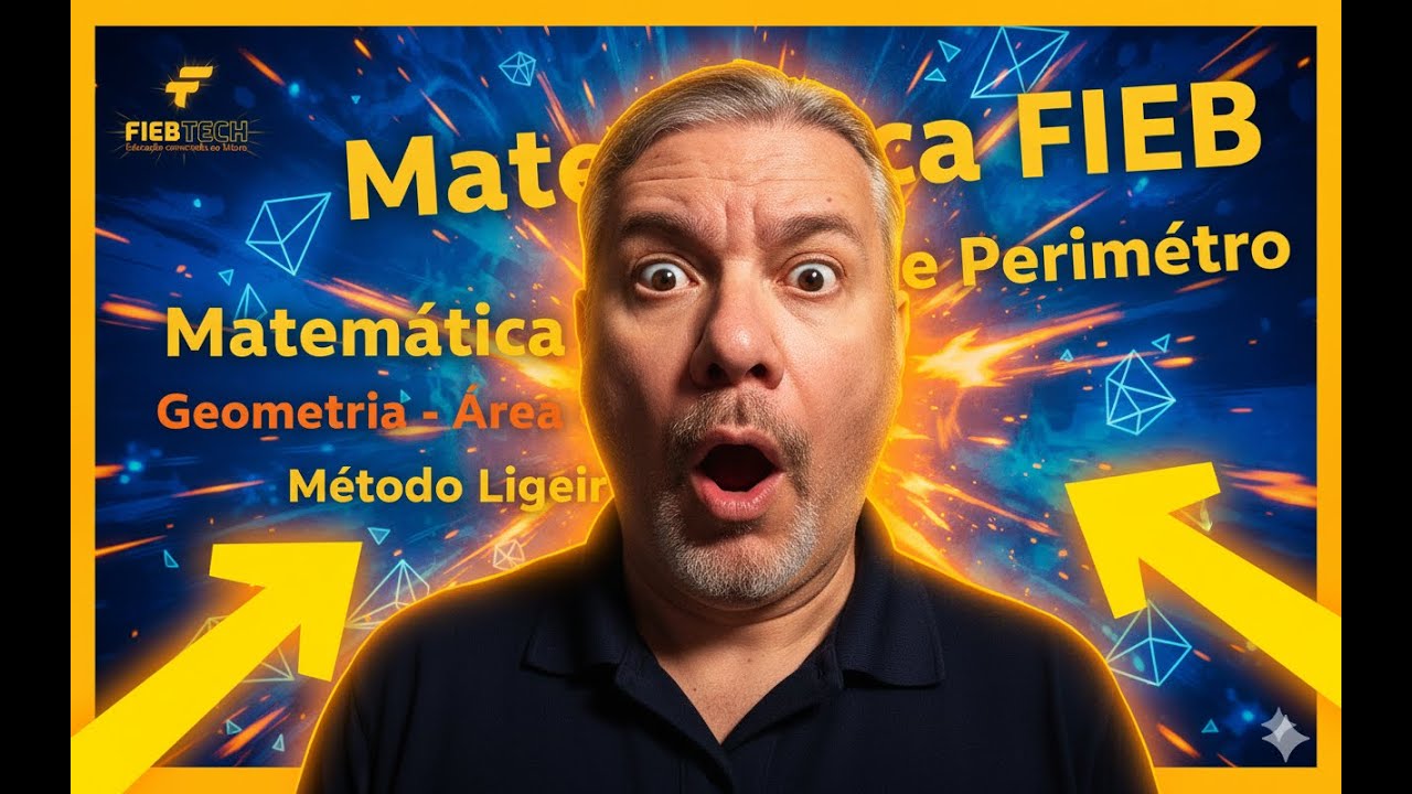 FIEB 2026 Matemática- Área e Perímetro do Retângulo Fundação Instituto Barueri  @CristianoRAndrade