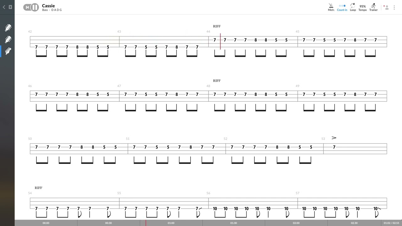Flyleaf - Cassie (BASS TAB PLAY ALONG)