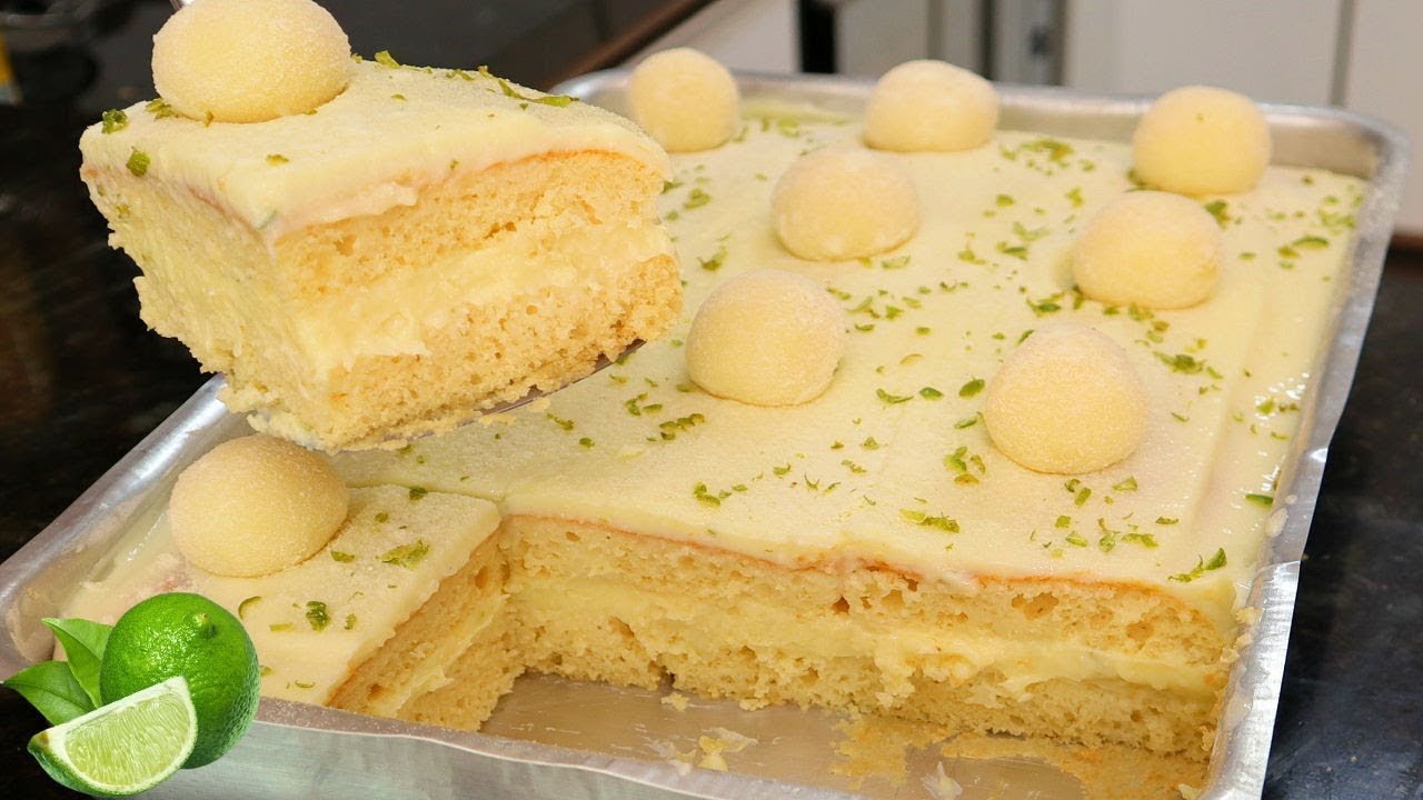 BOLO DE LEITE NINHO COM LIMÃO I DELICIOSO