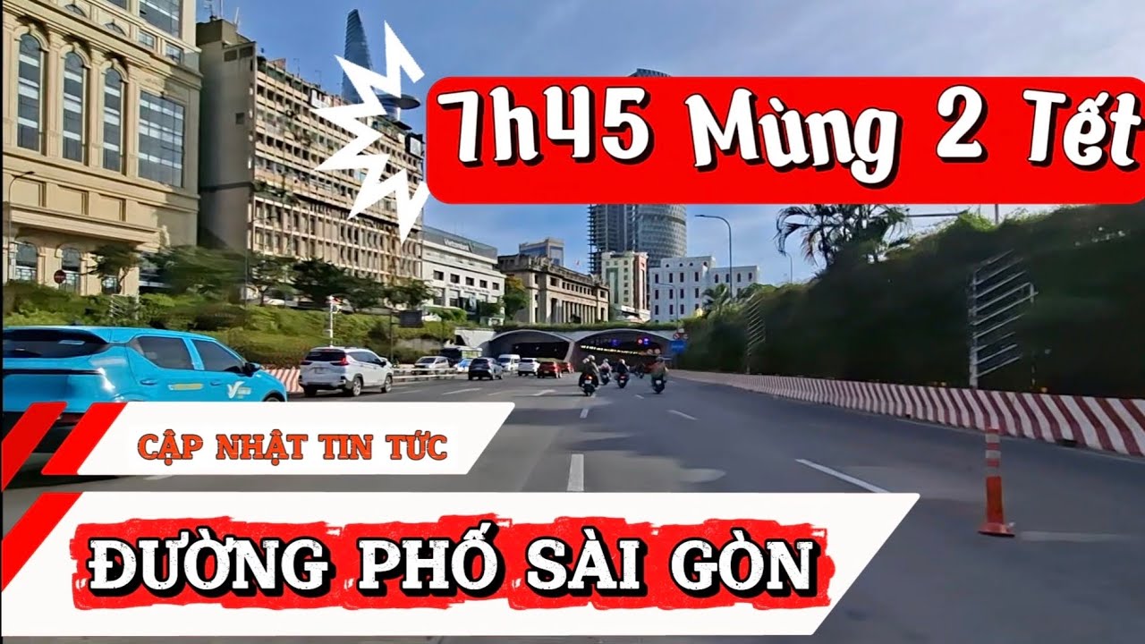 Sáng Mùng 2 Tết Đường phố saigon Như thế nào ? Mời cả nhà cùng xem clip #tintucchannel 