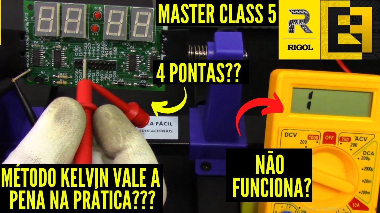 NÃO CONSEGUE Encontrar o Curto Circuito na PLACA Eletrônica? USE o Método Kelvin 4 PONTAS na PRÁTICA