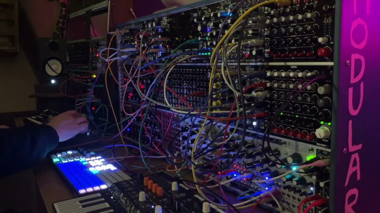 modular synthesizer session 
