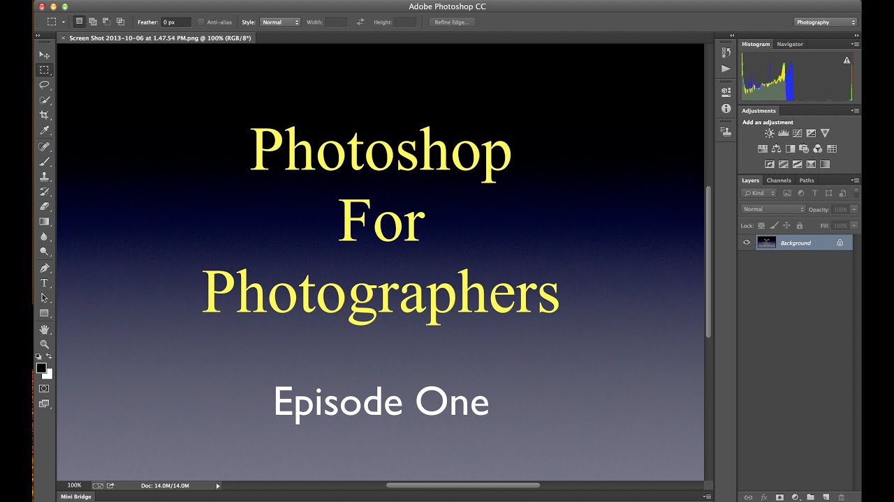 Photoshop For Photographers - Episode 1: Introduction